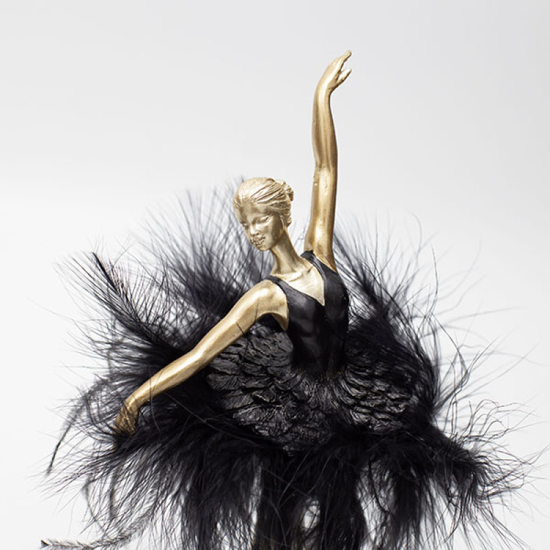 ΜΠΑΛΑΡΙΝΑ ΧΟΡΕΥΤΡΙΑ ΠΟΛΥΡΕΖΙΝ, ΜΕ ΜΑΥΡΟ ΦΟΡΕΜΑ, 13x13x21.5