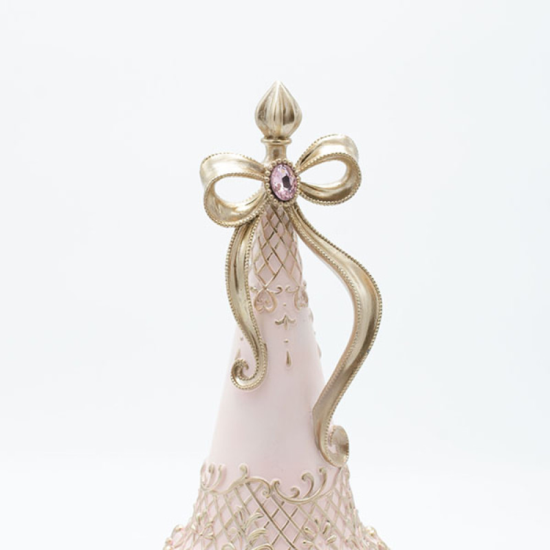 ΔΕΝΤΡΟ ΠΟΛΥΡΕΖΙΝ, ΡΟΖ ΝΤΕΓΚΡΑΝΤΕ, ΜΕ ΦΙΟΓΚΟ, 13x13x35.5cm