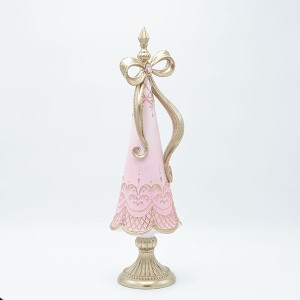 ΔΕΝΤΡΟ ΠΟΛΥΡΕΖΙΝ, ΡΟΖ ΝΤΕΓΚΡΑΝΤΕ, ΜΕ ΦΙΟΓΚΟ, 12.5x12.5x45.8cm