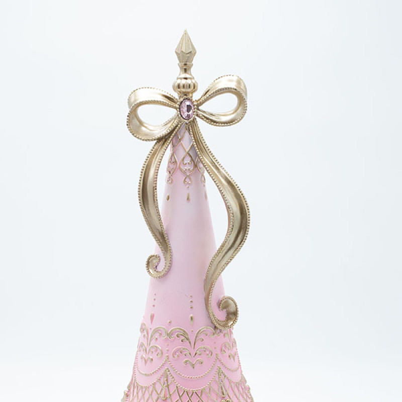 ΔΕΝΤΡΟ ΠΟΛΥΡΕΖΙΝ, ΡΟΖ ΝΤΕΓΚΡΑΝΤΕ, ΜΕ ΦΙΟΓΚΟ, 12.5x12.5x45.8cm