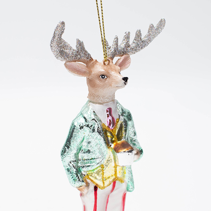 ΓΥΑΛΙΝΟ ΣΤΟΛΙΔΙ, ΤΑΡΑΝΔΟΣ, ΜΕ CΑΝDY ΡΟΥΧΟ, 16cm