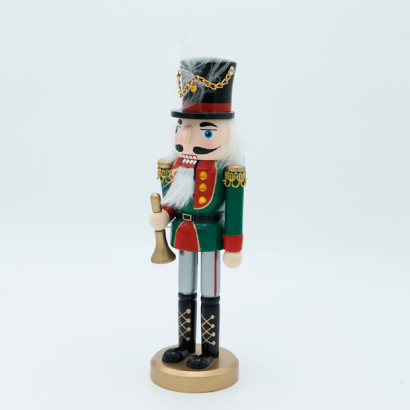 ΚΑΡΥΟΘΡΑΥΣΤΗΣ, ΠΡΑΣΙΝΟΣ, ΜΕ ΤΡΟΜΠΕΤΑ, 7.5x25cm