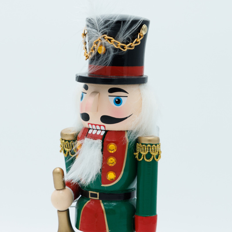 ΚΑΡΥΟΘΡΑΥΣΤΗΣ, ΠΡΑΣΙΝΟΣ, ΜΕ ΤΡΟΜΠΕΤΑ, 7.5x25cm