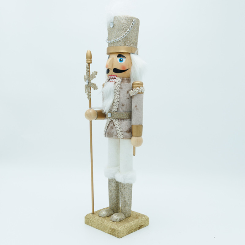 ΚΑΡΥΟΘΡΑΥΣΤΗΣ, ΛΕΥΚΟΣ ΣΑΜΠΑΝΙ, ΜΕ ΣΚΗΠΤΡΟ ΚΑΙ ΝΙΦΑΔΑ, 10x38cm