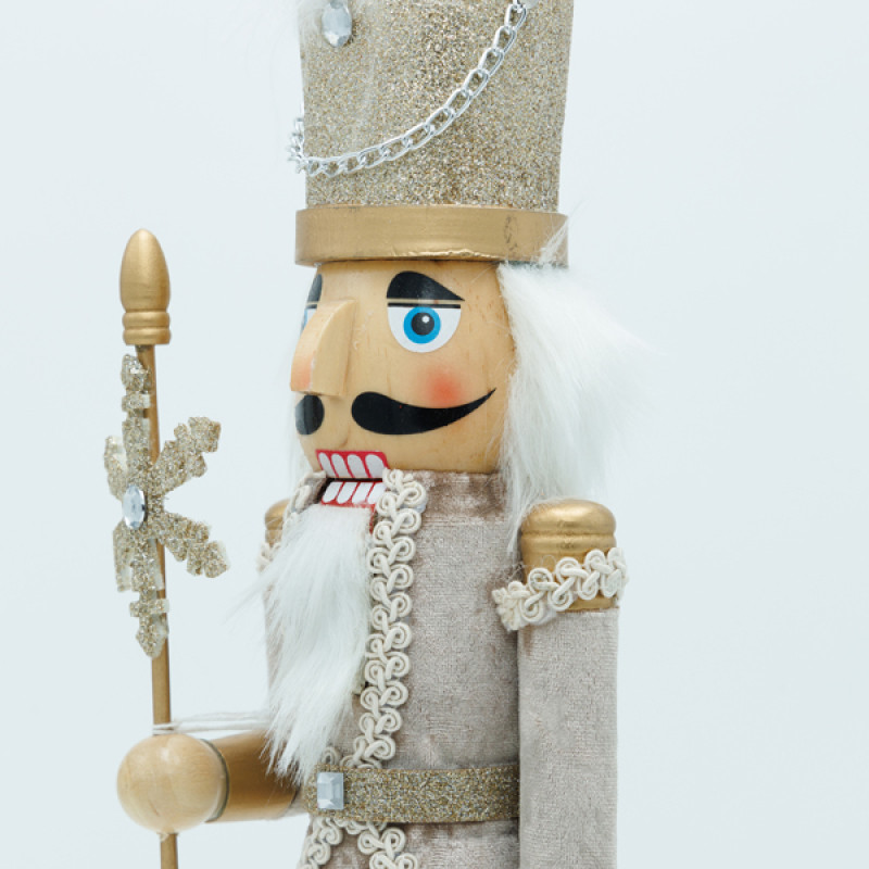 ΚΑΡΥΟΘΡΑΥΣΤΗΣ, ΛΕΥΚΟΣ ΣΑΜΠΑΝΙ, ΜΕ ΣΚΗΠΤΡΟ ΚΑΙ ΝΙΦΑΔΑ, 10x38cm