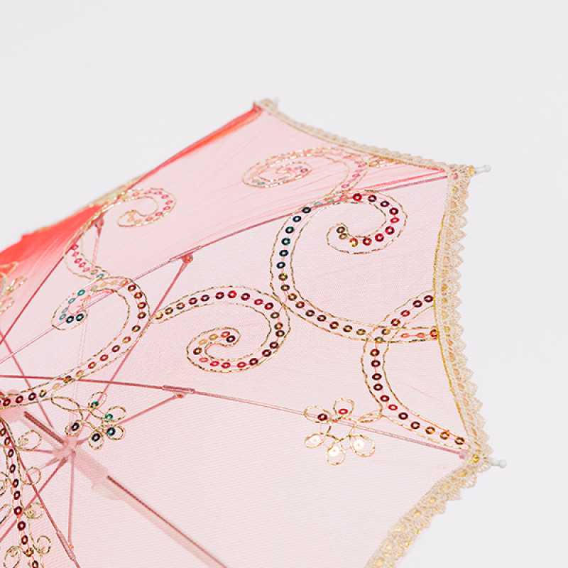 ΟΜΠΡΕΛΑ, ΚΟΚΚΙΝΗ ΟΡΓΑΝΤΖΑ, 41cm