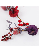 ΓΙΡΛΑΝΤΑ, ΜΕ ΜΠΟΡΝΤΟ ΚΑΙ ΣΚΟΥΡΟ ΜΩΒ ΚΟΛΟΚΥΘΕΣ, 120cm