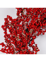 ΣΤΕΦΑΝΙ, ΜΕ ΚΟΚΚΙΝΑ ΚΑΙ ΣΑΜΠΑΝΙ BERRIES, 65cm