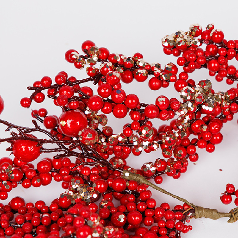 ΓΙΡΛΑΝΤΑ, ΜΕ ΚΟΚΚΙΝΑ ΚΑΙ ΣΑΜΠΑΝΙ BERRIES, 130cm