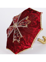 ΟΜΠΡΕΛΑ ΓΚΕΙΣΑΣ, ΚΟΚΚΙΝΟ ΒΕΛΟΥΔΟ, 16x20cm