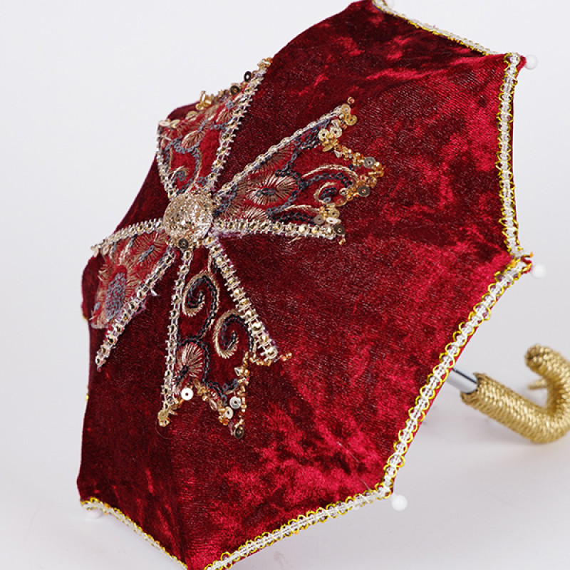 ΟΜΠΡΕΛΑ ΓΚΕΙΣΑΣ, ΚΟΚΚΙΝΟ ΒΕΛΟΥΔΟ, 16x20cm