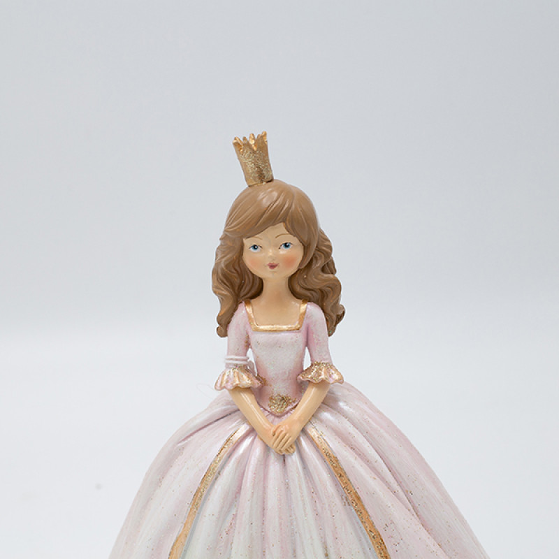 ΚΟΥΜΠΑΡΑΣ ΠΟΛΥΡΕΖΙΝ, ΠΡΙΓΚΙΠΙΣΑ, ΡΟΖ, 14.5x18cm