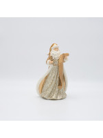 ΔΙΑΚΟΣΜΗΤΙΚΟ ΠΟΛΥΡΕΖΙΝ, ΑΓΙΟΣ ΒΑΣΙΛΗΣ ΜΕ ΛΙΣΤΑ ΔΩΡΩΝ, ΣΑΜΠΑΝΙ, 11.5x20cm