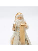 ΔΙΑΚΟΣΜΗΤΙΚΟ ΠΟΛΥΡΕΖΙΝ, ΑΓΙΟΣ ΒΑΣΙΛΗΣ ΜΕ ΛΙΣΤΑ ΔΩΡΩΝ, ΣΑΜΠΑΝΙ, 11.5x20cm