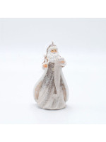 ΔΙΑΚΟΣΜΗΤΙΚΟ ΠΟΛΥΡΕΖΙΝ, ΑΓΙΟΣ ΒΑΣΙΛΗΣ ΜΕ ΛΙΣΤΑ ΔΩΡΩΝ, ΡΟΖ ΑΠΑΛΟ, 9x15cm