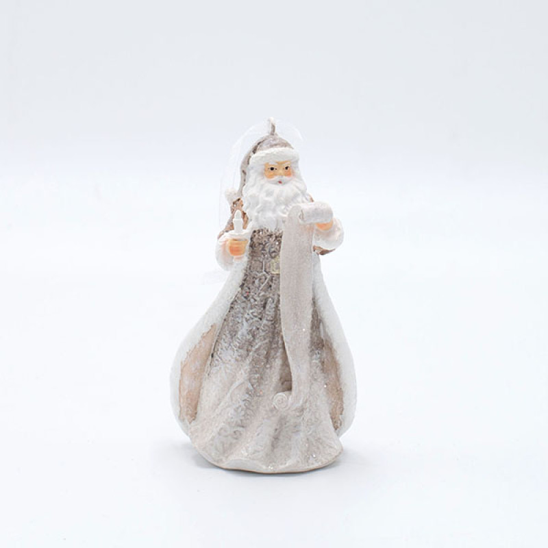 ΔΙΑΚΟΣΜΗΤΙΚΟ ΠΟΛΥΡΕΖΙΝ, ΑΓΙΟΣ ΒΑΣΙΛΗΣ ΜΕ ΛΙΣΤΑ ΔΩΡΩΝ, ΡΟΖ ΑΠΑΛΟ, 9x15cm