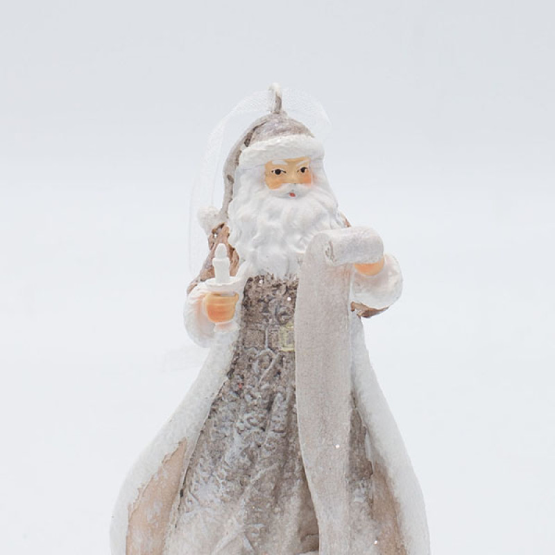 ΔΙΑΚΟΣΜΗΤΙΚΟ ΠΟΛΥΡΕΖΙΝ, ΑΓΙΟΣ ΒΑΣΙΛΗΣ ΜΕ ΛΙΣΤΑ ΔΩΡΩΝ, ΡΟΖ ΑΠΑΛΟ, 9x15cm