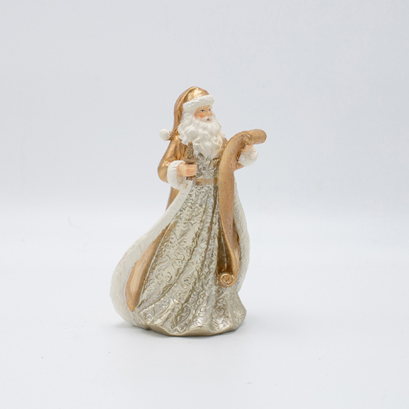 ΔΙΑΚΟΣΜΗΤΙΚΟ ΠΟΛΥΡΕΖΙΝ, ΑΓΙΟΣ ΒΑΣΙΛΗΣ ΜΕ ΛΙΣΤΑ ΔΩΡΩΝ, ΣΑΜΠΑΝΙ, 9x15cm