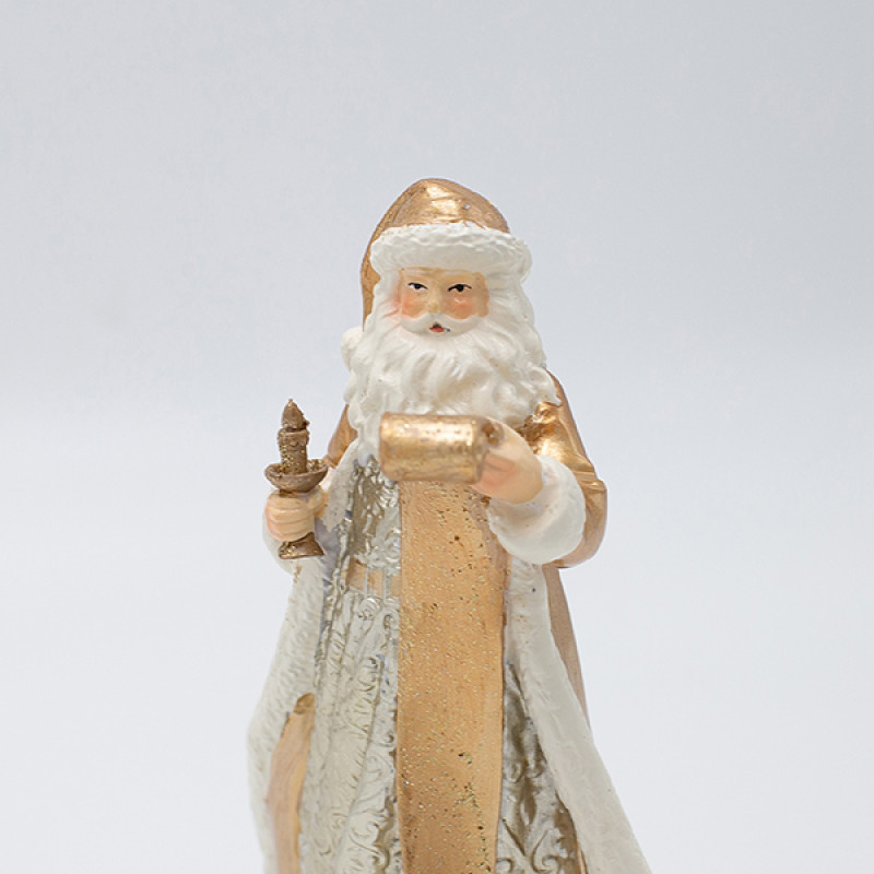 ΔΙΑΚΟΣΜΗΤΙΚΟ ΠΟΛΥΡΕΖΙΝ, ΑΓΙΟΣ ΒΑΣΙΛΗΣ ΜΕ ΛΙΣΤΑ ΔΩΡΩΝ, ΣΑΜΠΑΝΙ, 9x15cm