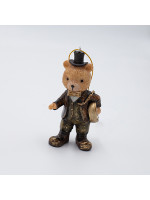 ΣΤΟΛΙΔΙ ΠΟΛΥΡΕΖΙΝ, ΑΡΚΟΥΔΑΚΙ VINTAGE ΜΕ ΡΟΛΟΙ, 5x9.5cm