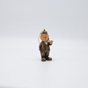 ΣΤΟΛΙΔΙ ΠΟΛΥΡΕΖΙΝ, ΑΡΚΟΥΔΑΚΙ VINTAGE ΜΕ ΠΙΠΑ, 5x9.5cm