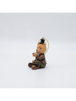 ΣΤΟΛΙΔΙ ΠΟΛΥΡΕΖΙΝ, ΑΡΚΟΥΔΑΚΙ ΚΑΘΙΣΤΟ VINTAGE ΜΕ ΠΙΠΑ, 4.5x9.5cm