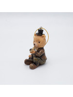 ΣΤΟΛΙΔΙ ΠΟΛΥΡΕΖΙΝ, ΑΡΚΟΥΔΑΚΙ ΚΑΘΙΣΤΟ VINTAGE ΜΕ ΠΙΠΑ, 4.5x9.5cm