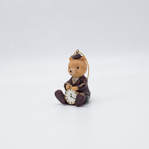 ΣΤΟΛΙΔΙ ΠΟΛΥΡΕΖΙΝ, ΑΡΚΟΥΔΑΚΙ ΚΑΘΙΣΤΟ VINTAGE ΜΕ ΡΟΛΟΙ, 5x7.5cm