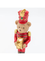 ΔΙΑΚΟΣΜΗΤΙΚΟ ΠΟΛΥΡΕΖΙΝ, ΑΡΚΟΥΔΟΣ ΣΤΡΑΤΙΩΤΗΣ ΜΕ ΤΥΜΠΑΝΟ, 6.5x17.5cm