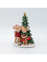 ΔΙΑΚΟΣΜΗΤΙΚΟ ΠΟΛΥΡΕΖΙΝ, ΠΟΝΤΙΚΑΚΙΑ ΖΕΥΓΑΡΙ ΜΕ ΔΕΝΤΡΟ, ΦΩΤΙΖΟΜΕΝΟ, 11x16cm