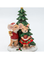 ΔΙΑΚΟΣΜΗΤΙΚΟ ΠΟΛΥΡΕΖΙΝ, ΠΟΝΤΙΚΑΚΙΑ ΖΕΥΓΑΡΙ ΜΕ ΔΕΝΤΡΟ, ΦΩΤΙΖΟΜΕΝΟ, 11x16cm