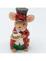 ΔΙΑΚΟΣΜΗΤΙΚΟ ΠΟΛΥΡΕΖΙΝ, ΠΟΝΤΙΚΑΚΙ VINTAGE ΜΕ ΦΛΥΤΖΑΝΑΚΙ, 6.5x10cm