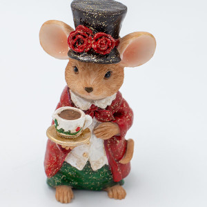 ΔΙΑΚΟΣΜΗΤΙΚΟ ΠΟΛΥΡΕΖΙΝ, ΠΟΝΤΙΚΑΚΙ VINTAGE ΜΕ ΦΛΥΤΖΑΝΑΚΙ, 6.5x10cm