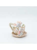 ΔΙΑΚΟΣΜΗΤΙΚΟ ΠΟΛΥΡΕΖΙΝ, ΠΟΝΤΙΚΑΚΙΑ ΣΕ ΦΛΥΤΖΑΝΑΚΙ, ΑΠΑΛΟ ΡΟΖ, 10x8cm