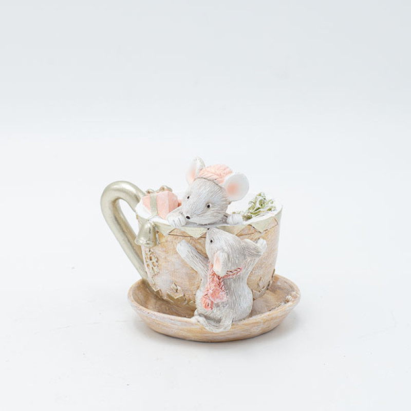 ΔΙΑΚΟΣΜΗΤΙΚΟ ΠΟΛΥΡΕΖΙΝ, ΠΟΝΤΙΚΑΚΙΑ ΣΕ ΦΛΥΤΖΑΝΑΚΙ, ΑΠΑΛΟ ΡΟΖ, 10x8cm