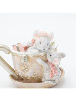 ΔΙΑΚΟΣΜΗΤΙΚΟ ΠΟΛΥΡΕΖΙΝ, ΠΟΝΤΙΚΑΚΙΑ ΣΕ ΦΛΥΤΖΑΝΑΚΙ, ΑΠΑΛΟ ΡΟΖ, 10x8cm