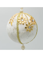 ΒΕΛΟΥΔΙΝΗ ΜΠΑΛΑ, ΜΠΕΖ, ΜΕ ΛΟΥΛΟΥΔΙΑ ΚΑΙ ΦΟΥΝΤΑ, 10cm