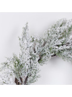 ΣΤΕΦΑΝΙ, ΧΙΟΝΙΣΜΕΝΟ, ΜΕ ΚΛΑΔΙ ΕΛΑΤΟΥ, 45cm