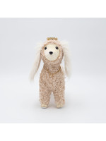 ΣΚΥΛΑΚΙ ΠΡΙΓΚΙΠΙΣΣΑ, TEDDY ΜΠΕΖ, 23x25cm