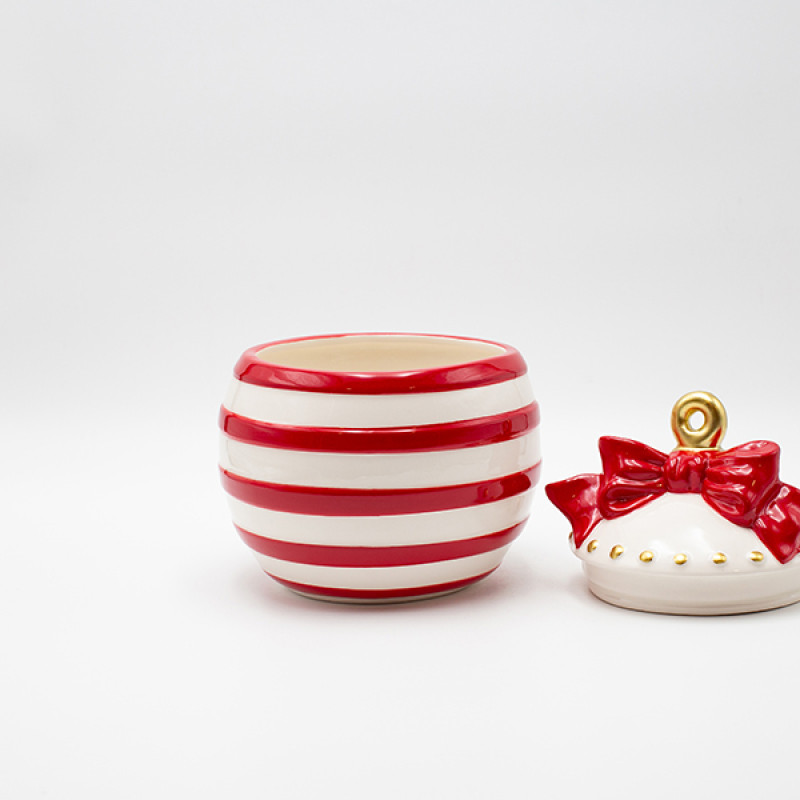 ΜΠΙΣΚΟΤΙΕΡΑ, ΧΡΙΣΤΟΥΓΕΝΝΙΑΤΙΚΗ ΜΠΑΛΑ CANDY, ΔΙΑΚΟΣΜΗΤΙΚΗ, 17x20cm