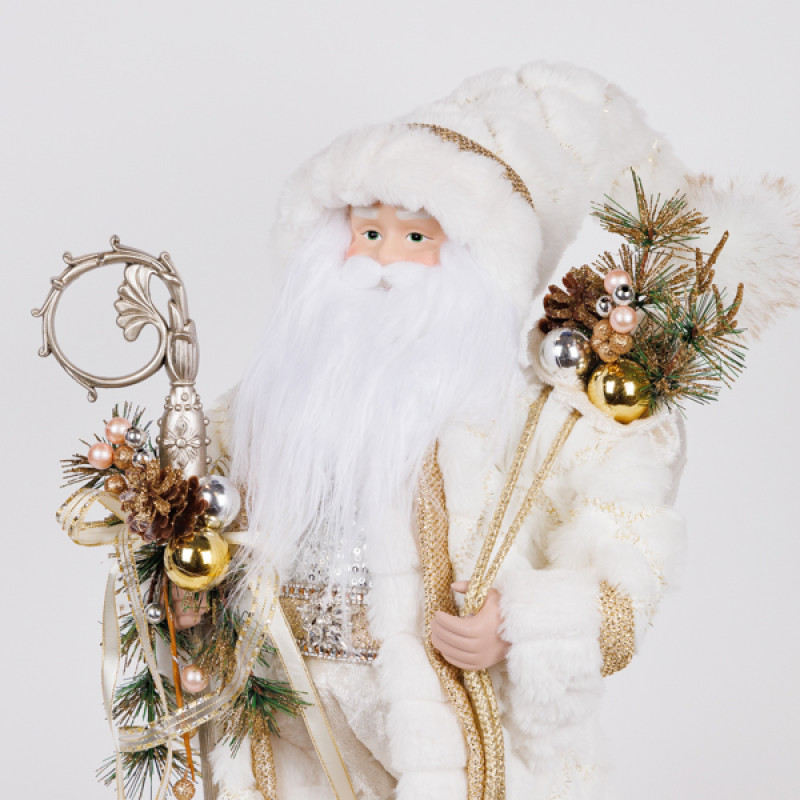 ΑΗ ΒΑΣΙΛΗΣ ΜΕ ΛΕΥΚΗ ΓΟΥΝΙΝΗ ΚΑΠΑ, 46CM