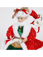 ΑΡΛΕΚΙΝΟΣ ΜΕ ΚΟΚΚΙΝΗ ΚΑΠΑ ΚΑΙ ΠΡΑΣΙΝΗ ΦΟΡΕΣΙΑ, 61cm