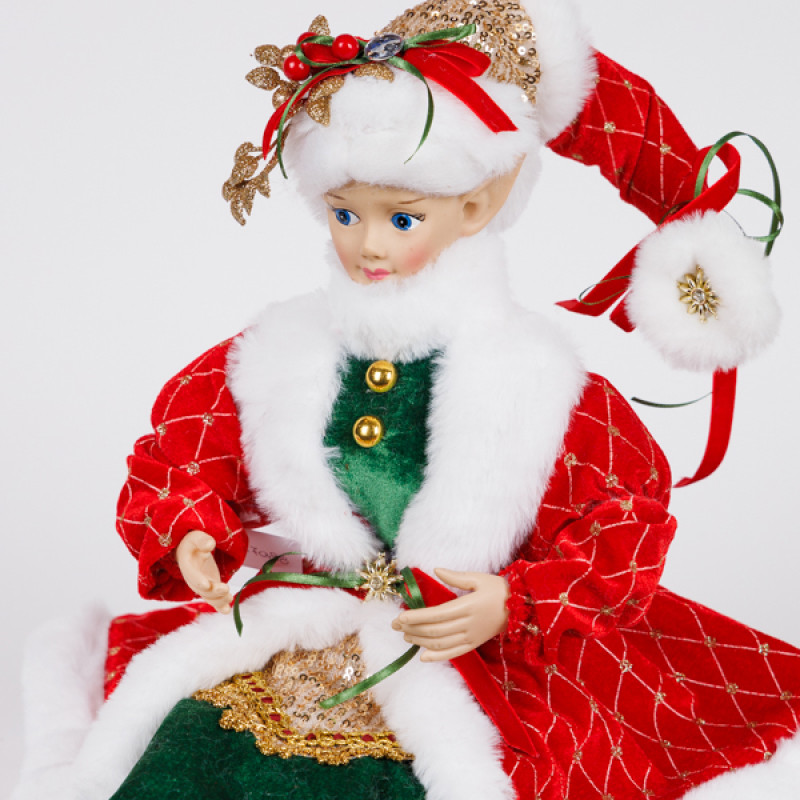 ΑΡΛΕΚΙΝΟΣ ΜΕ ΚΟΚΚΙΝΗ ΚΑΠΑ ΚΑΙ ΠΡΑΣΙΝΗ ΦΟΡΕΣΙΑ, 61cm