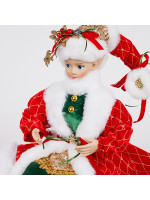 ΑΡΛΕΚΙΝΟΣ ΜΕ ΚΟΚΚΙΝΗ ΚΑΠΑ ΚΑΙ ΠΡΑΣΙΝΗ ΦΟΡΕΣΙΑ, 53cm