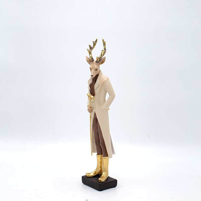 ΤΑΡΑΝΔΟΣ ΠΟΛΥΡΕΖΙΝ, ΜΕ ΣΜΟΚΙΝ ΚΑΙ ΜΠΑΣΤΟΥΝΙ, 31cm