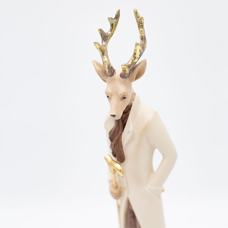 ΤΑΡΑΝΔΟΣ ΠΟΛΥΡΕΖΙΝ, ΜΕ ΣΜΟΚΙΝ ΚΑΙ ΜΠΑΣΤΟΥΝΙ, 31cm