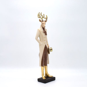 ΤΑΡΑΝΔΟΣ ΠΟΛΥΡΕΖΙΝ, ΜΕ ΣΜΟΚΙΝ ΚΑΙ ΚΑΠΕΛΟ, 38cm