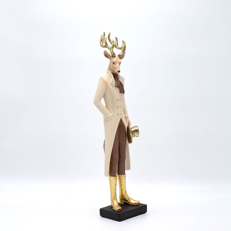 ΤΑΡΑΝΔΟΣ ΠΟΛΥΡΕΖΙΝ, ΜΕ ΣΜΟΚΙΝ ΚΑΙ ΚΑΠΕΛΟ, 38cm