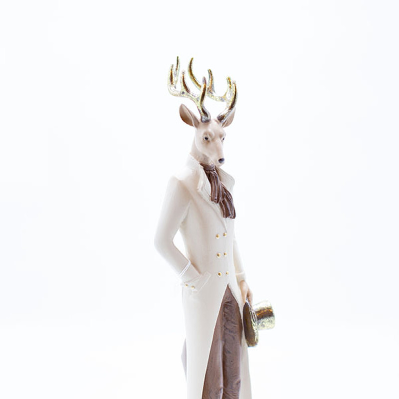 ΤΑΡΑΝΔΟΣ ΠΟΛΥΡΕΖΙΝ, ΜΕ ΣΜΟΚΙΝ ΚΑΙ ΚΑΠΕΛΟ, 38cm