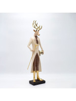 ΤΑΡΑΝΔΟΣ ΠΟΛΥΡΕΖΙΝ, ΜΕ ΣΜΟΚΙΝ ΚΑΙ ΚΑΠΕΛΟ, 48cm